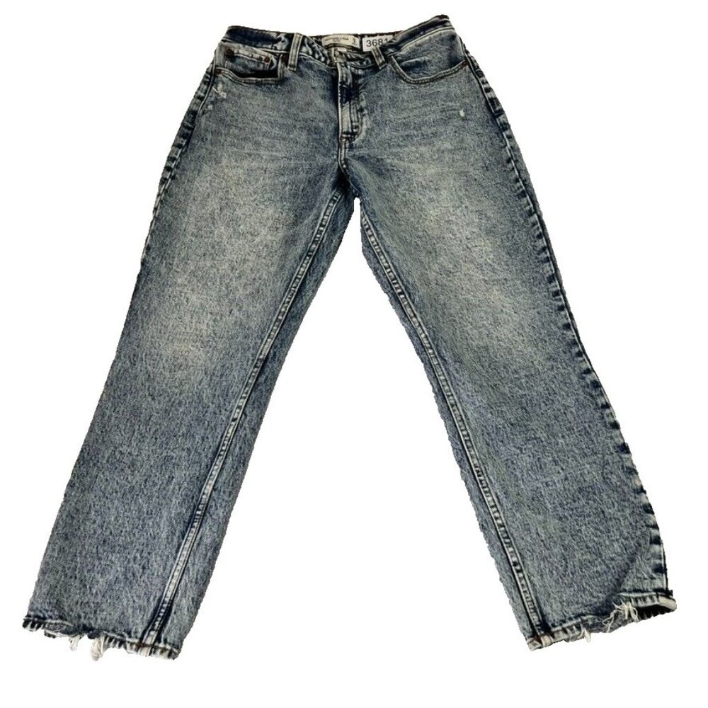 Abercrombie & Fitch Jeans Womens 28 6R Blue Curve Love The Mom High Rise Mottle